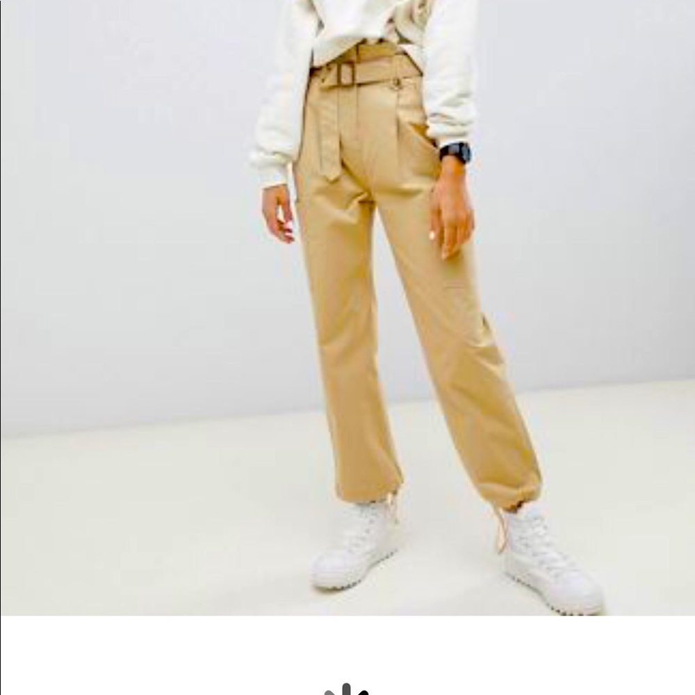 Asos paper bag high waisted pants